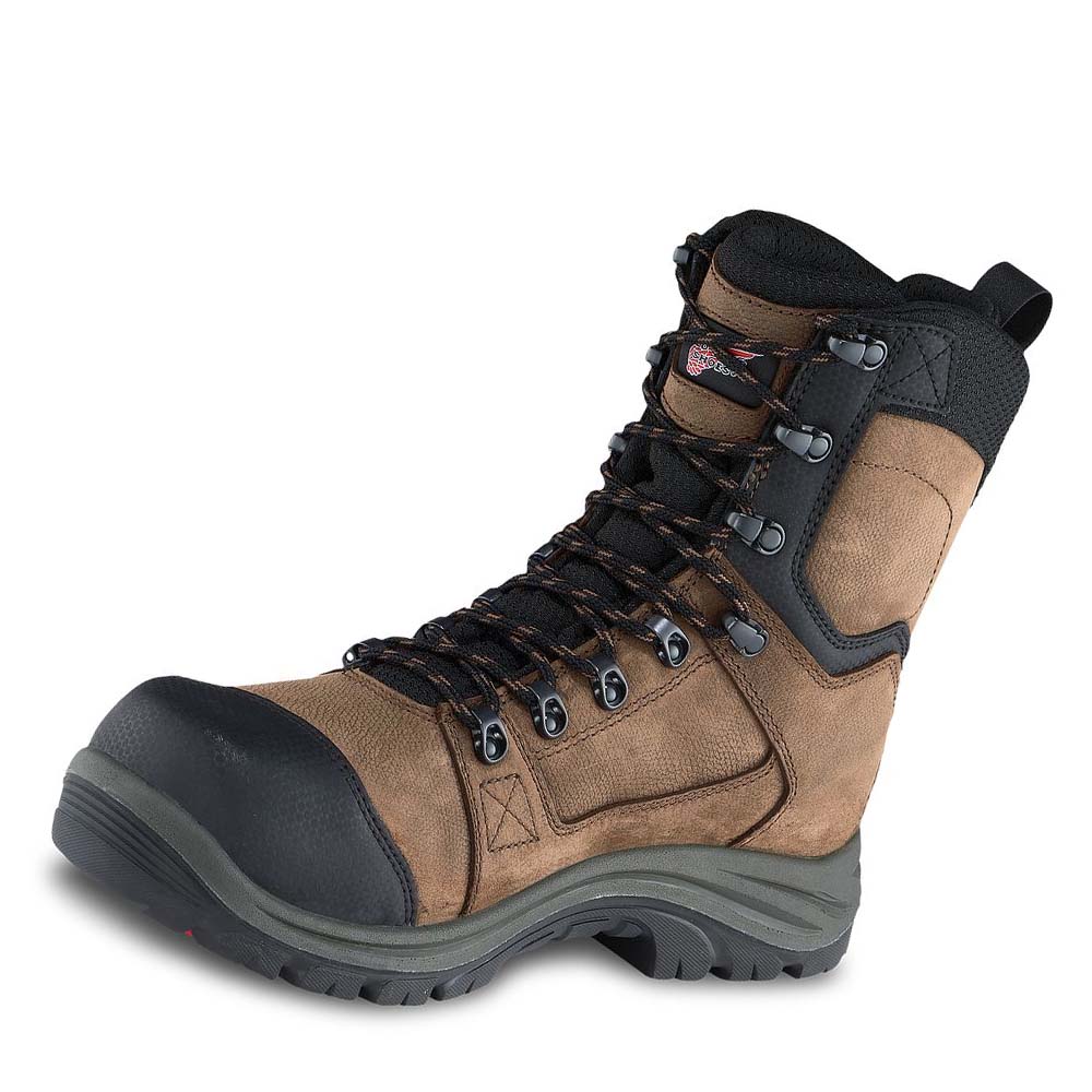 Red Wing Tradesman 8-inch Insulated, Waterproof Men's Safety Boots Brown | ZA 314AHK